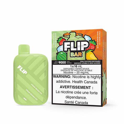 Flip Bar - Disposable Nicotine Vape - Straw Melon Ice and Straw Mango Ice