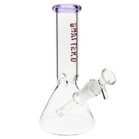 Shatter'd Glassworks - 8" Basic Glass Beaker Bong