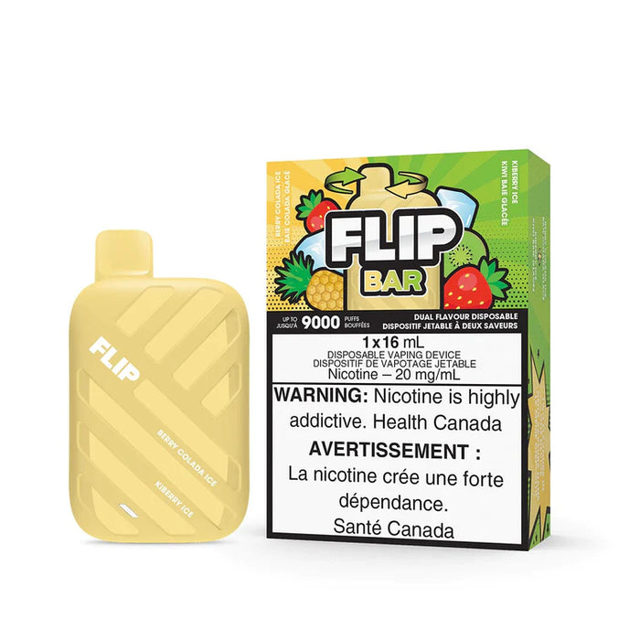 Flip Bar - Disposable Nicotine Vape - Berry Colada Ice and KiBerry Ice