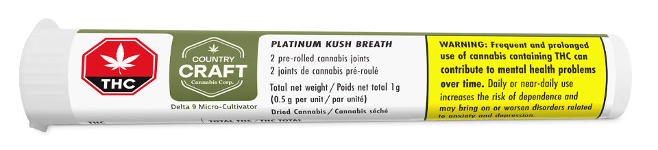 Country Craft - Pre-Rolled Platinum Kush Breath