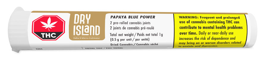 Dry Island - Pre-Rolled Papaya Blue Power