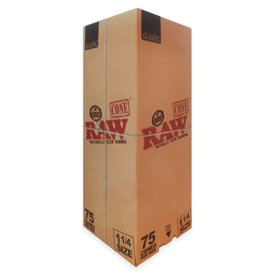 RAW - Classic Unbleached Cones 1¼