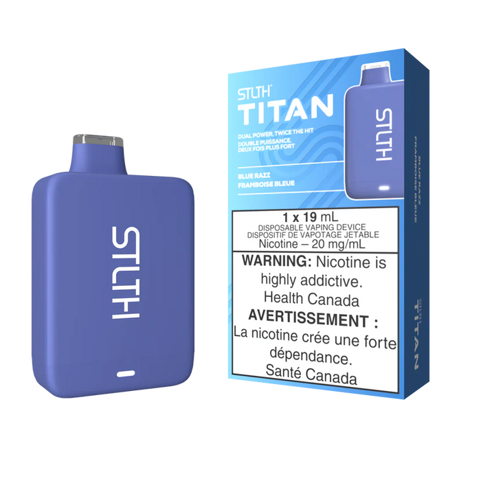 STLTH Titan - Disposable Nicotine Vape - Blue Razz