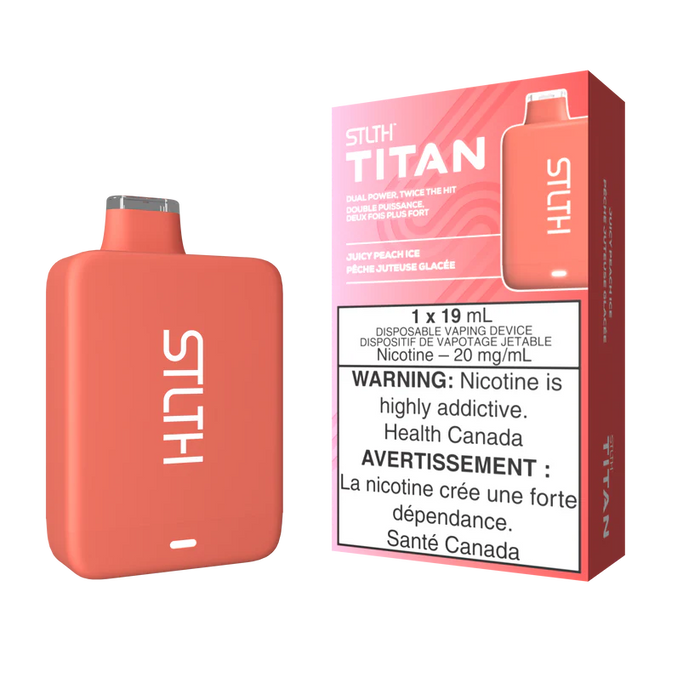 STLTH Titan - Disposable Nicotine Vape - Juicy Peach Ice