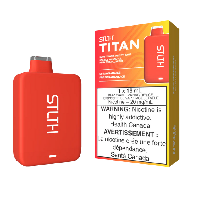 STLTH Titan - Disposable Nicotine Vape - Strawnana Ice