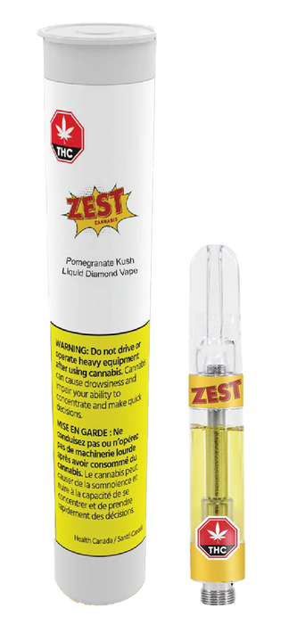 Zest Cannabis - Pomegranate Kush Diamond Vape - Cartridge 510