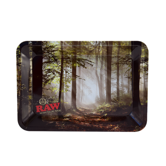 RAW - Magnetic Rolling Tray Cover - Smokey Trees