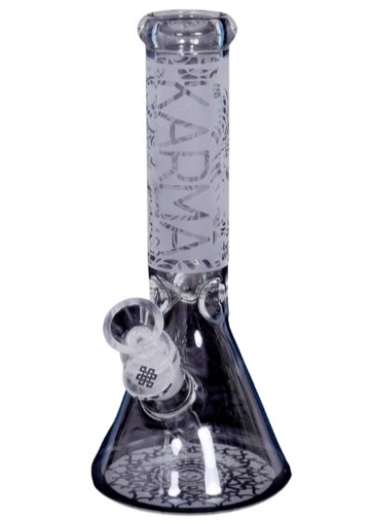 Karma Glass - 9" Sandblasted Beaker Bong