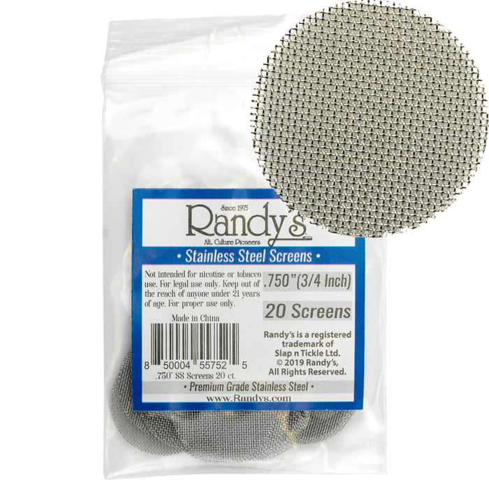 Randy's - Stainless Steel Screens 20-screen Packs