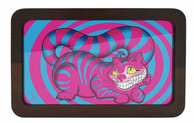 V Syndicate - Wooden Rolling Tray - Seshigher's Cat 3-D