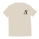 Delta 9 Cannabis - Triangle Logo with Abstract Delta 9 Cannabis T-shirt - Cream