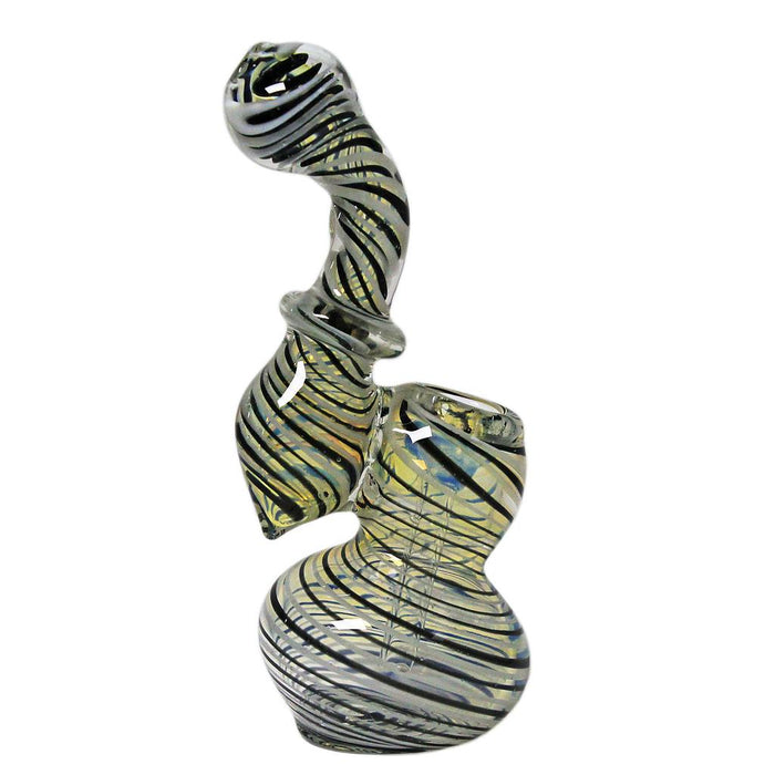 Genuine Pipe Co. - 6" Stand Up Swirl Glass Bubbler