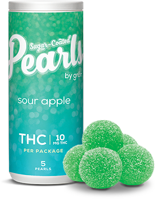 Pearls by Grön - Sour Apple THC Gummies