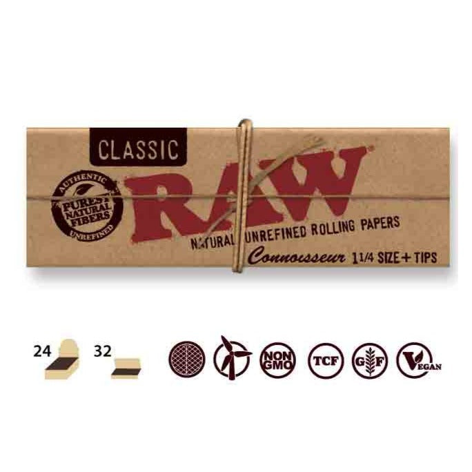 RAW -  Classic Unbleached 1 1/4